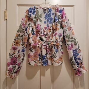 Floral Long Sleeve Blouse